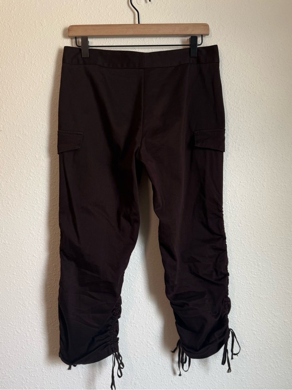 Vintage Silvergate Cinch Hem Fitted Capris Y2K Coquette Euro Summer - Picture 6 of 9